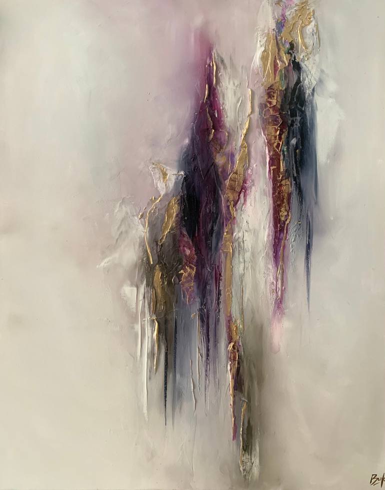 Original Abstract Expressionism Abstract Painting by Sumali Piyatissa