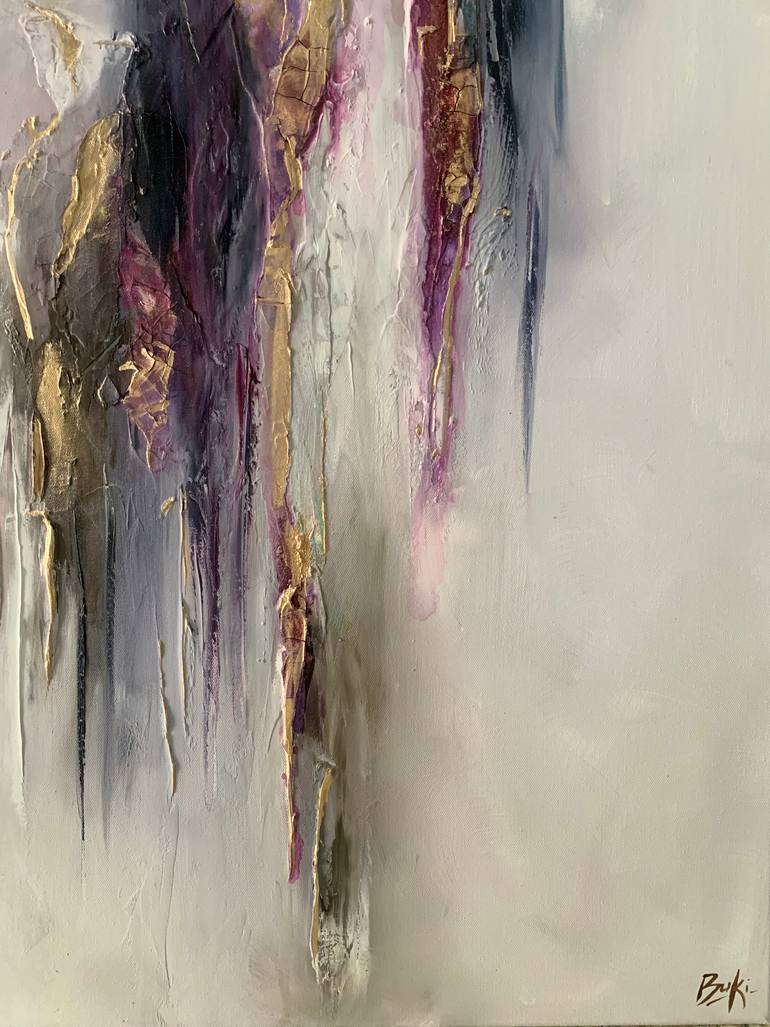 Original Abstract Expressionism Abstract Painting by Sumali Piyatissa