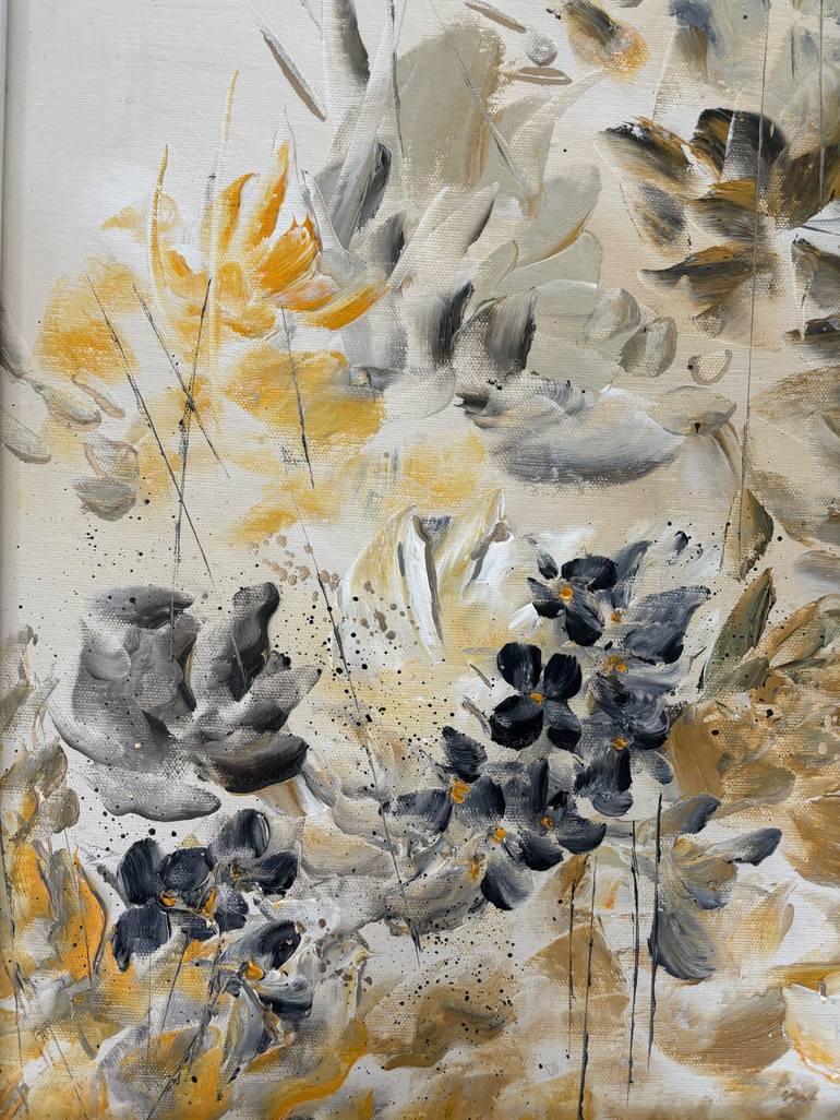 Original Abstract Floral Painting by Sumali Piyatissa