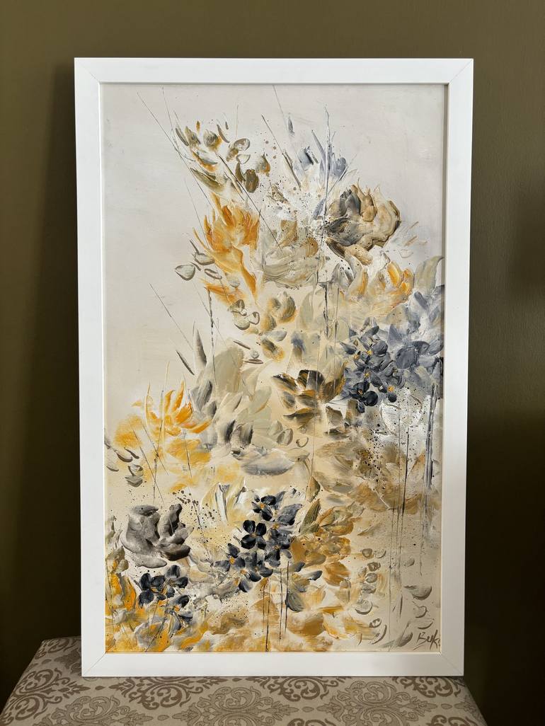 Original Floral Painting by Sumali Piyatissa