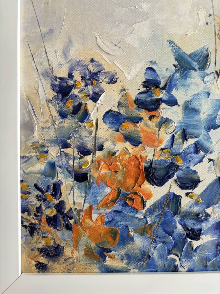 Original Abstract Expressionism Abstract Painting by Sumali Piyatissa