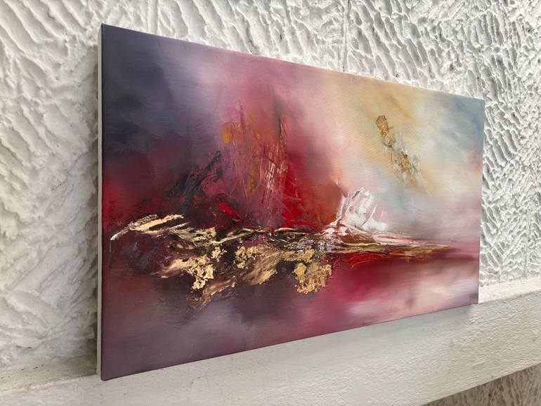 Original Abstract Expressionism Abstract Painting by Sumali Piyatissa