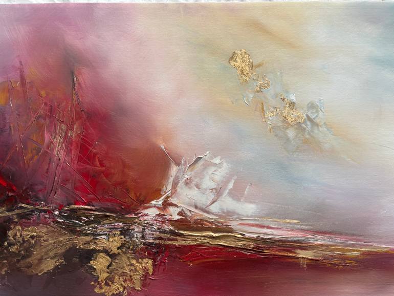 Original Abstract Expressionism Abstract Painting by Sumali Piyatissa