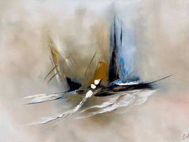 Original Abstract Expressionism Abstract Painting by Sumali Piyatissa