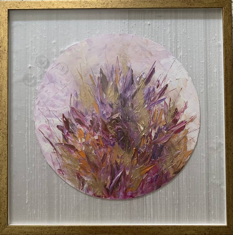 Original Abstract Floral Painting by Sumali Piyatissa