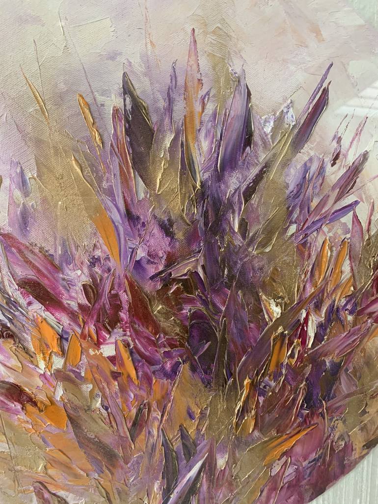 Original Abstract Floral Painting by Sumali Piyatissa