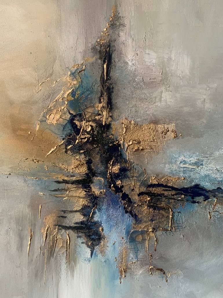 Original Abstract Expressionism Abstract Painting by Sumali Piyatissa