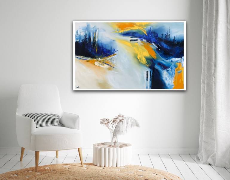 Original Abstract Landscape Painting by Sumali Piyatissa