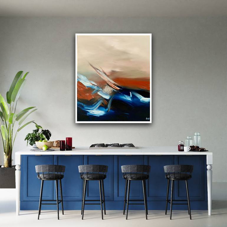 Original Abstract Landscape Painting by Sumali Piyatissa