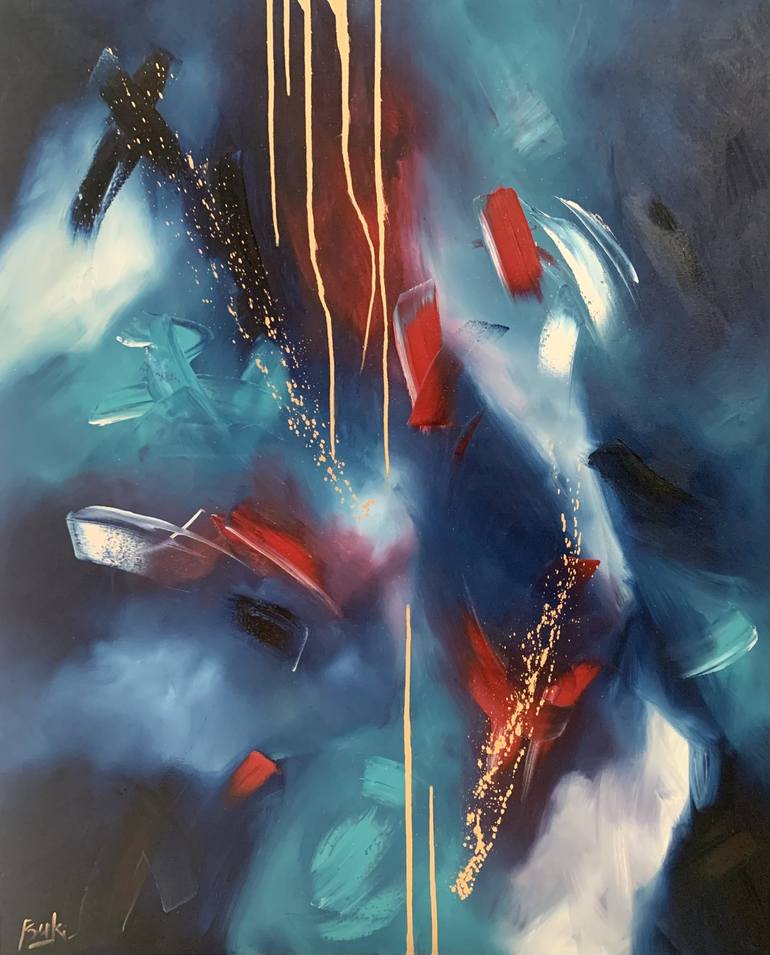 Original Abstract Painting by Sumali Piyatissa