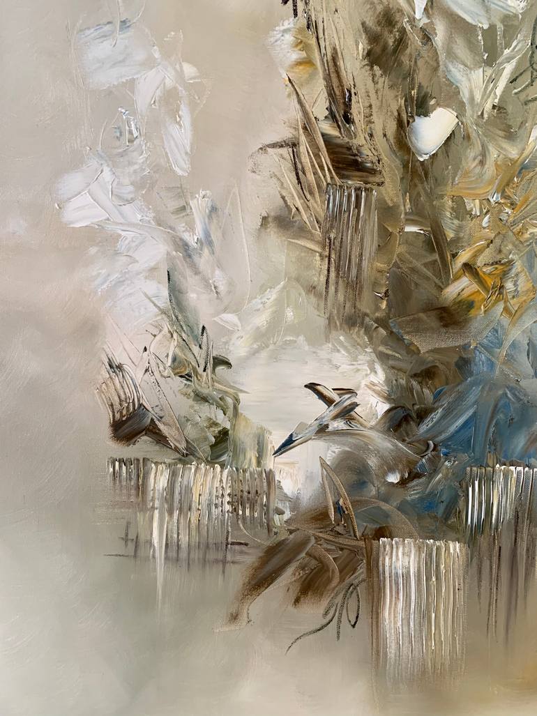 Original Abstract Expressionism Abstract Painting by Sumali Piyatissa