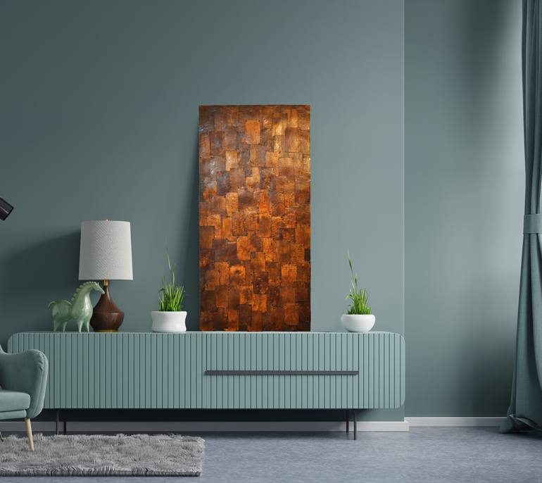Original Minimalism Abstract Collage by Annett Wagner