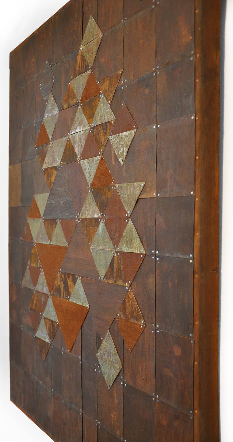 Original Abstract Geometric Collage by Annett Wagner
