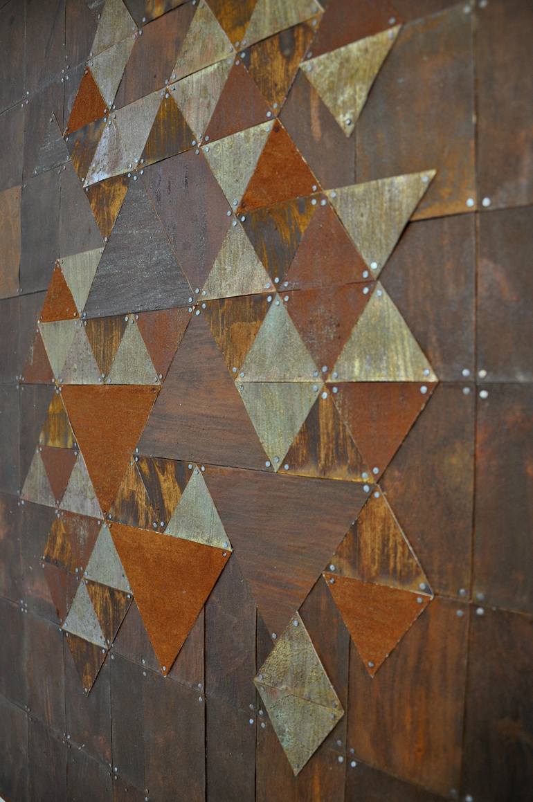 Original Abstract Geometric Collage by Annett Wagner