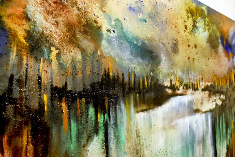Original Abstract Landscape Painting by Irene Russo