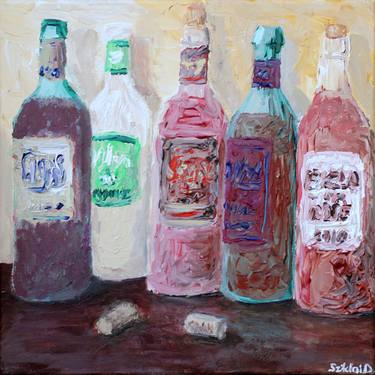Print of Impressionism Food & Drink Paintings by Dezso Sziklai