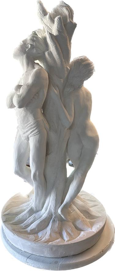 Adam and Eva, Sculpture, Hydro Stone by Garo thumb