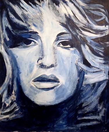 Original Expressionism Portrait Painting by Susie Aminian