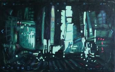 Print of Abstract Expressionism Architecture Paintings by Viktor Kolosov