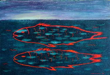 Print of Conceptual Fish Paintings by Viktor Kolosov
