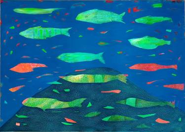 Print of Abstract Fish Paintings by Viktor Kolosov