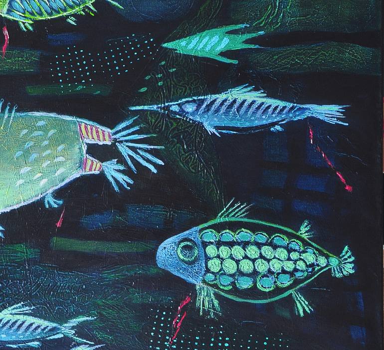 Original Abstract Animal Painting by Viktor Kolosov