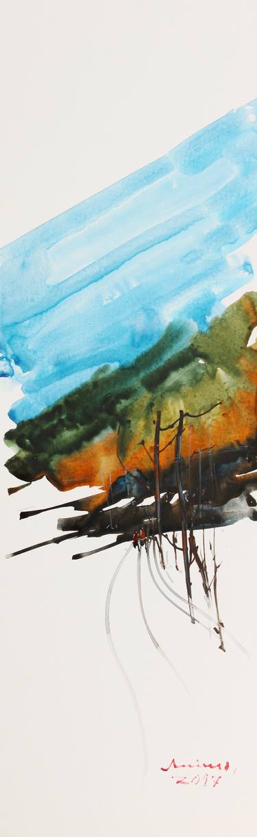 Original Expressionism Landscape Paintings by Mimo Mondal