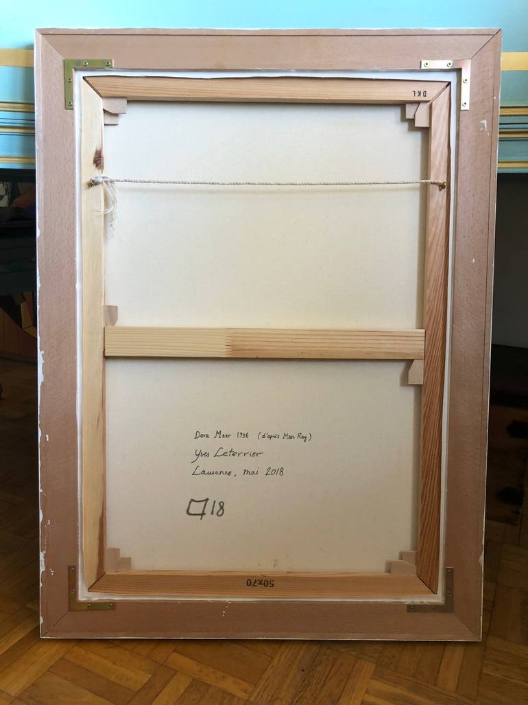 Original Surrealism People Painting by Yves Leterrier