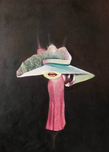 Original Surrealism Women Paintings by Yves Leterrier