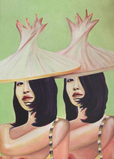 Print of Surrealism Women Paintings by Yves Leterrier
