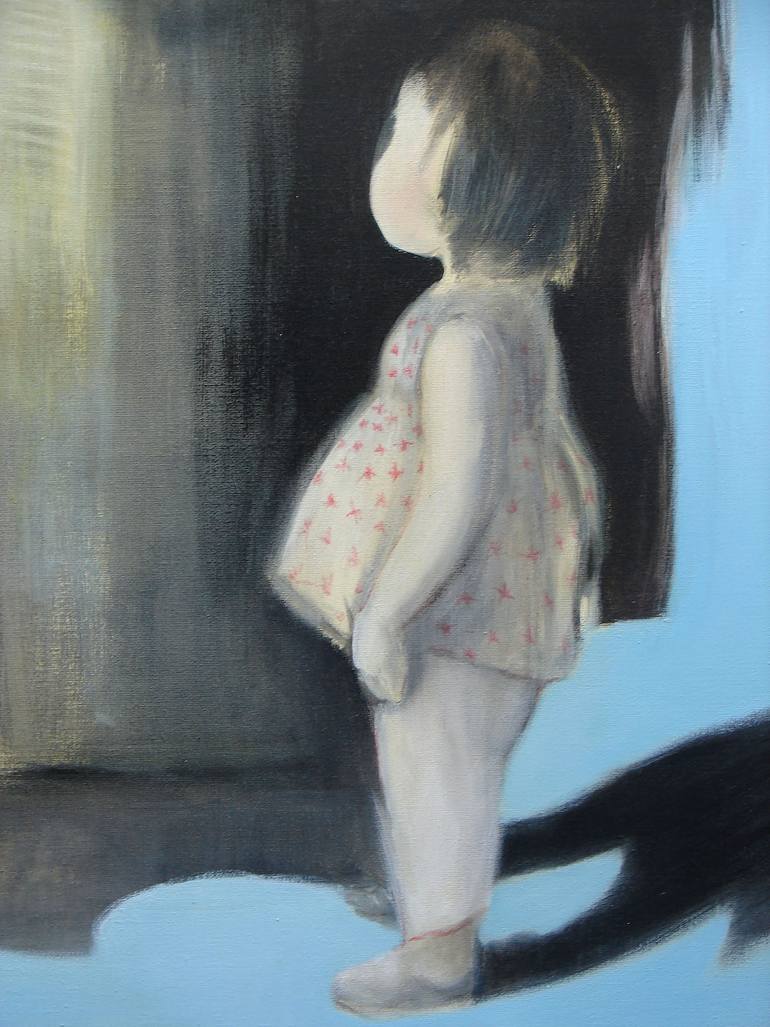 Original Figurative Children Painting by Cecile Berce Busson