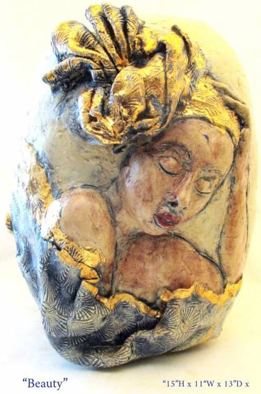 Original Realism Women Sculpture by Judith Unger