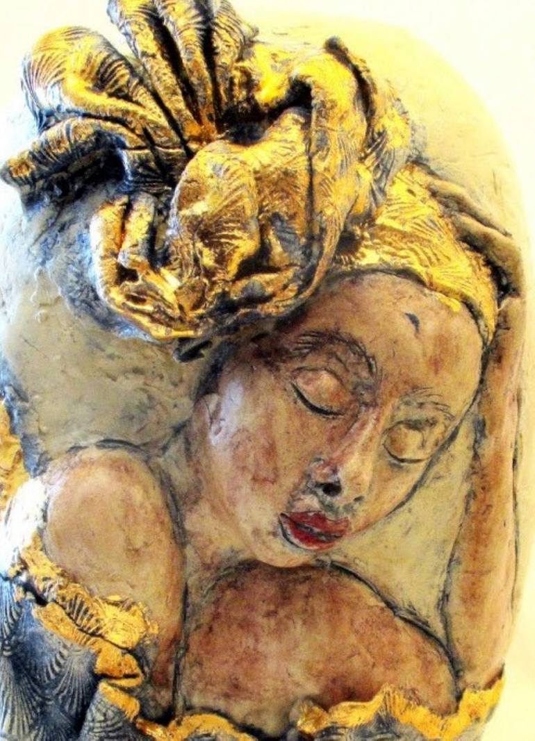 Original Realism Women Sculpture by Judith Unger