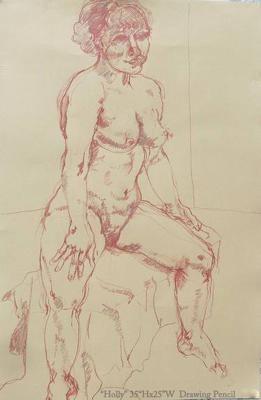 Original Fine Art Nude Drawings by Judith Unger