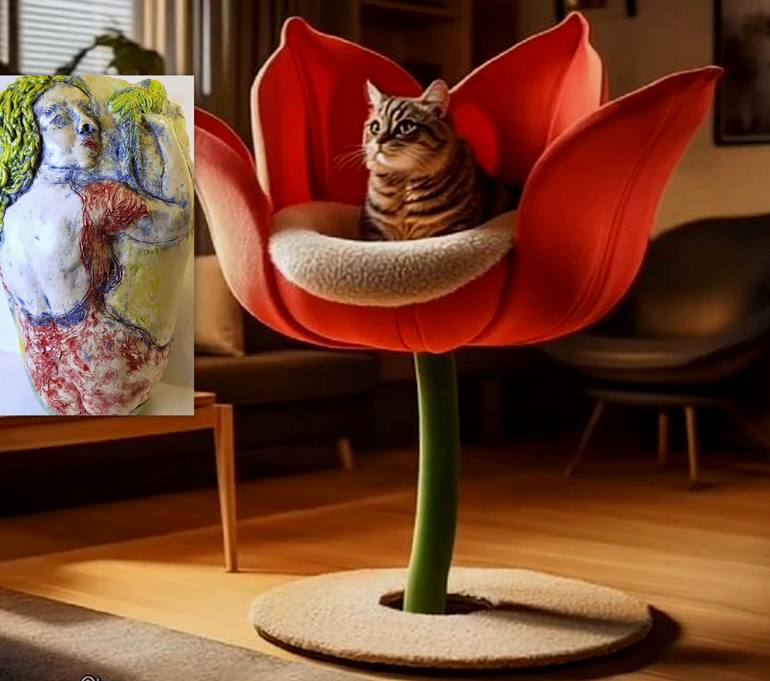 Original Figurative Women Sculpture by Judith Unger