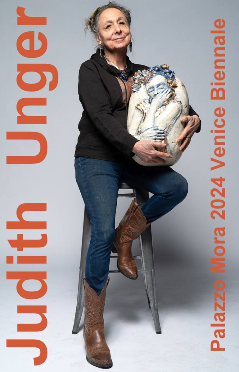 Original Figurative Women Sculpture by Judith Unger