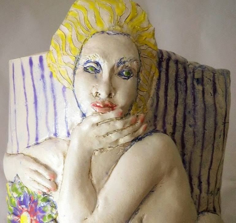 Original Figurative Women Sculpture by Judith Unger
