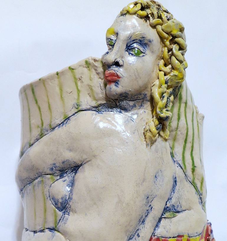 Original Figurative Women Sculpture by Judith Unger