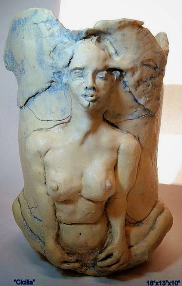 Original Women Sculpture by Judith Unger