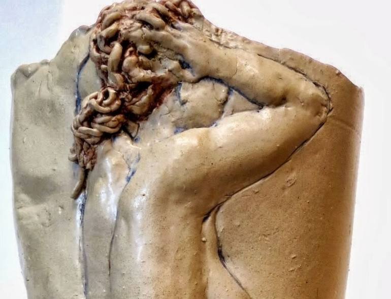 Original Figurative Nude Sculpture by Judith Unger
