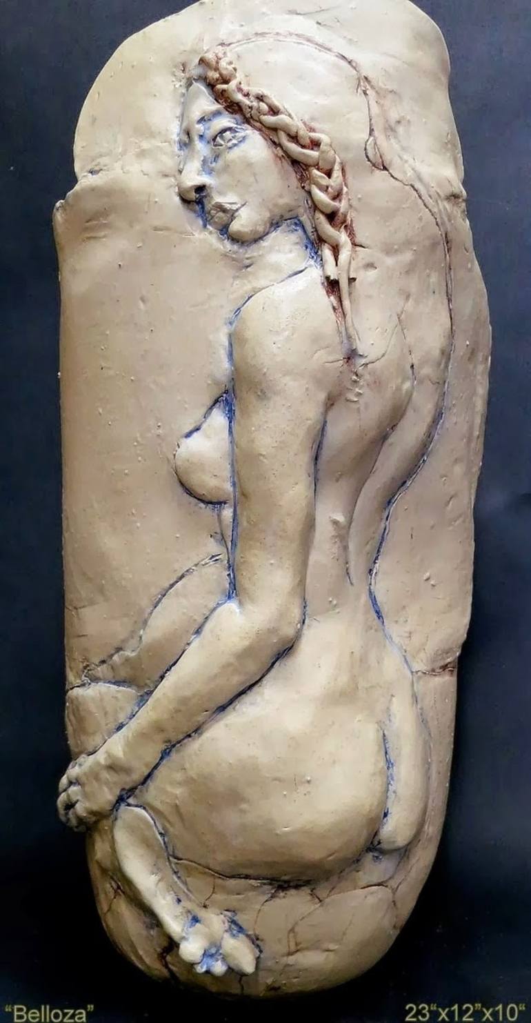 Original Fine Art Nude Sculpture by Judith Unger