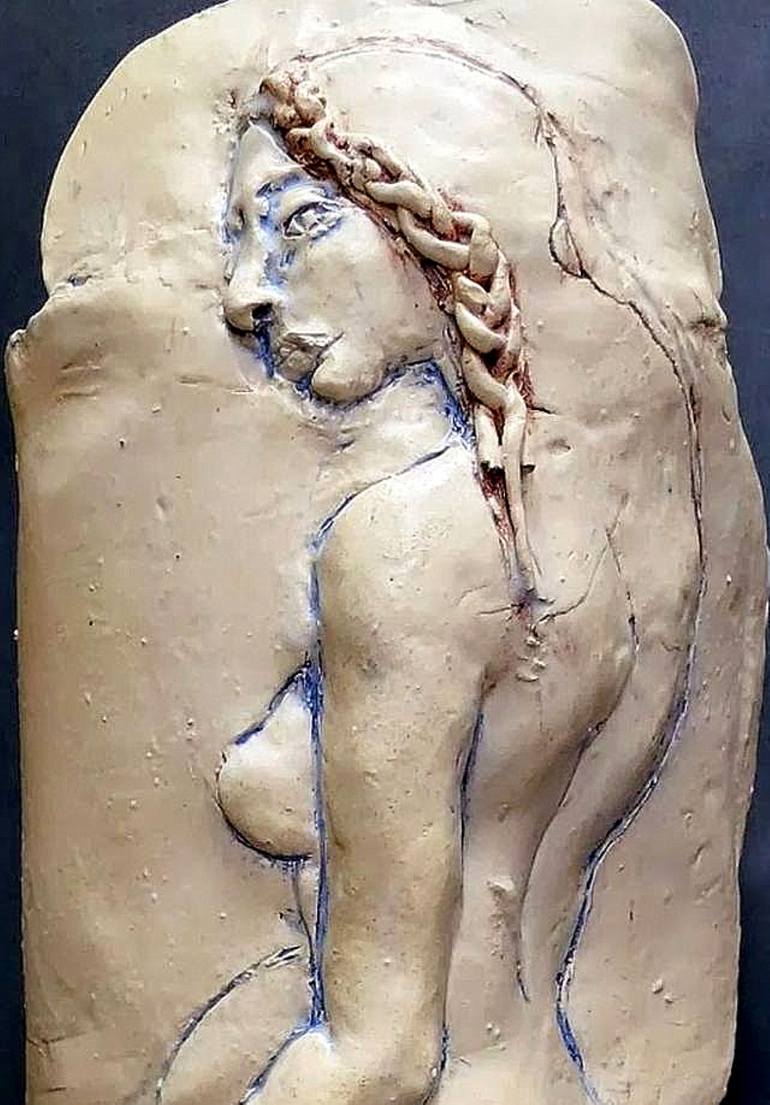 Original Figurative Nude Sculpture by Judith Unger