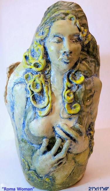 "Roma Woman"  ORIGINAL Hand Sculpted thumb