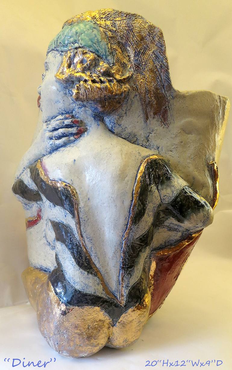 Original Figurative Women Sculpture by Judith Unger