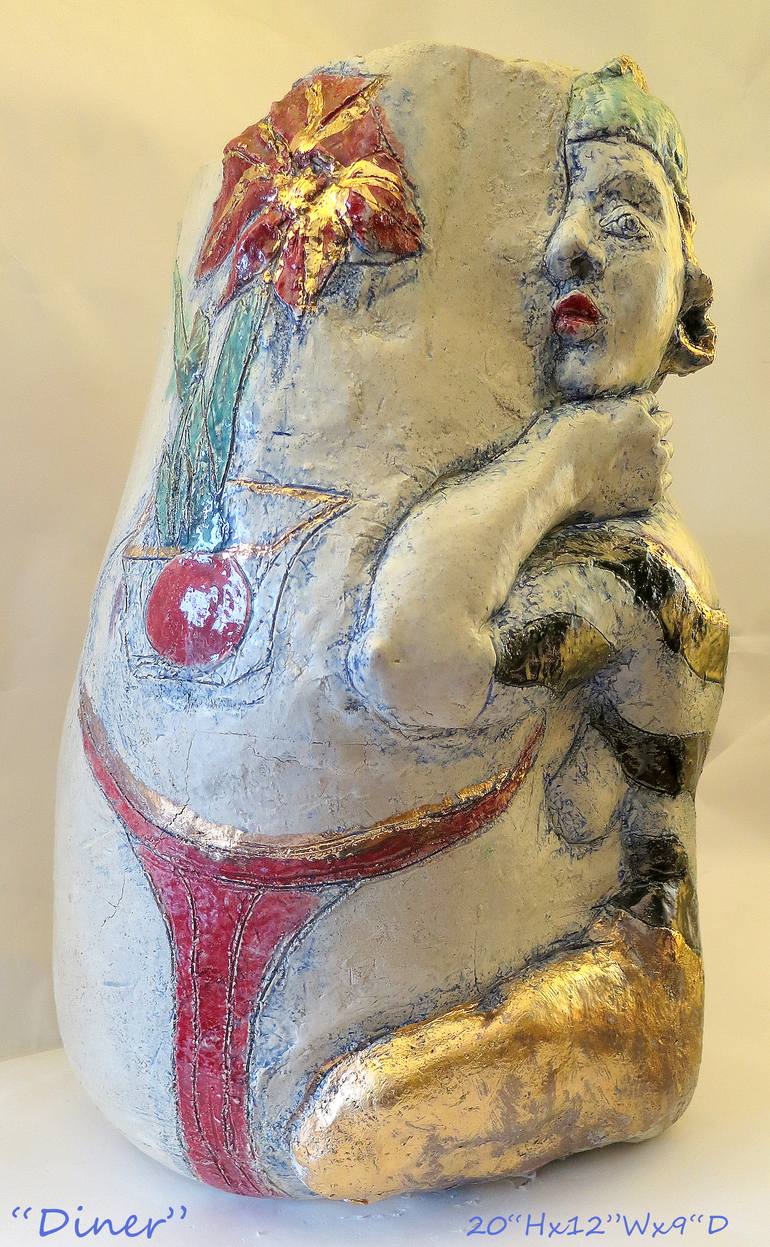 Original Figurative Women Sculpture by Judith Unger