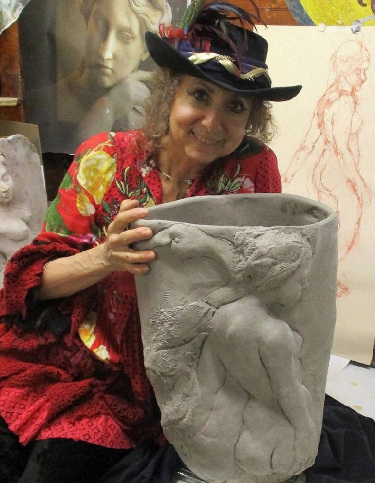 Original Figurative Women Sculpture by Judith Unger