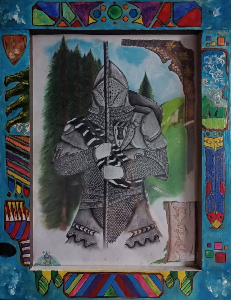 Original Conceptual Fantasy Drawing by Alin Eduard Botez