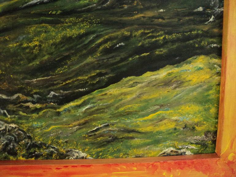 Original Illustration Landscape Painting by Alin Eduard Botez