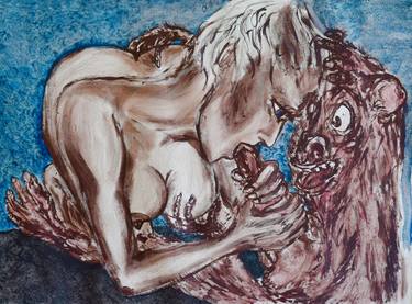 Print of Figurative Erotic Paintings by ORO Boro