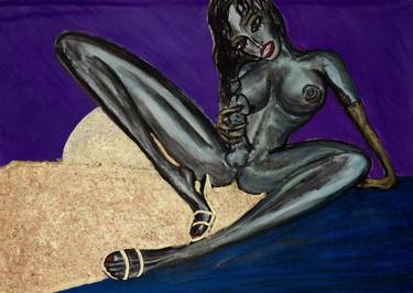 Print of Figurative Erotic Paintings by ORO Boro